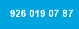 926 019 07 87